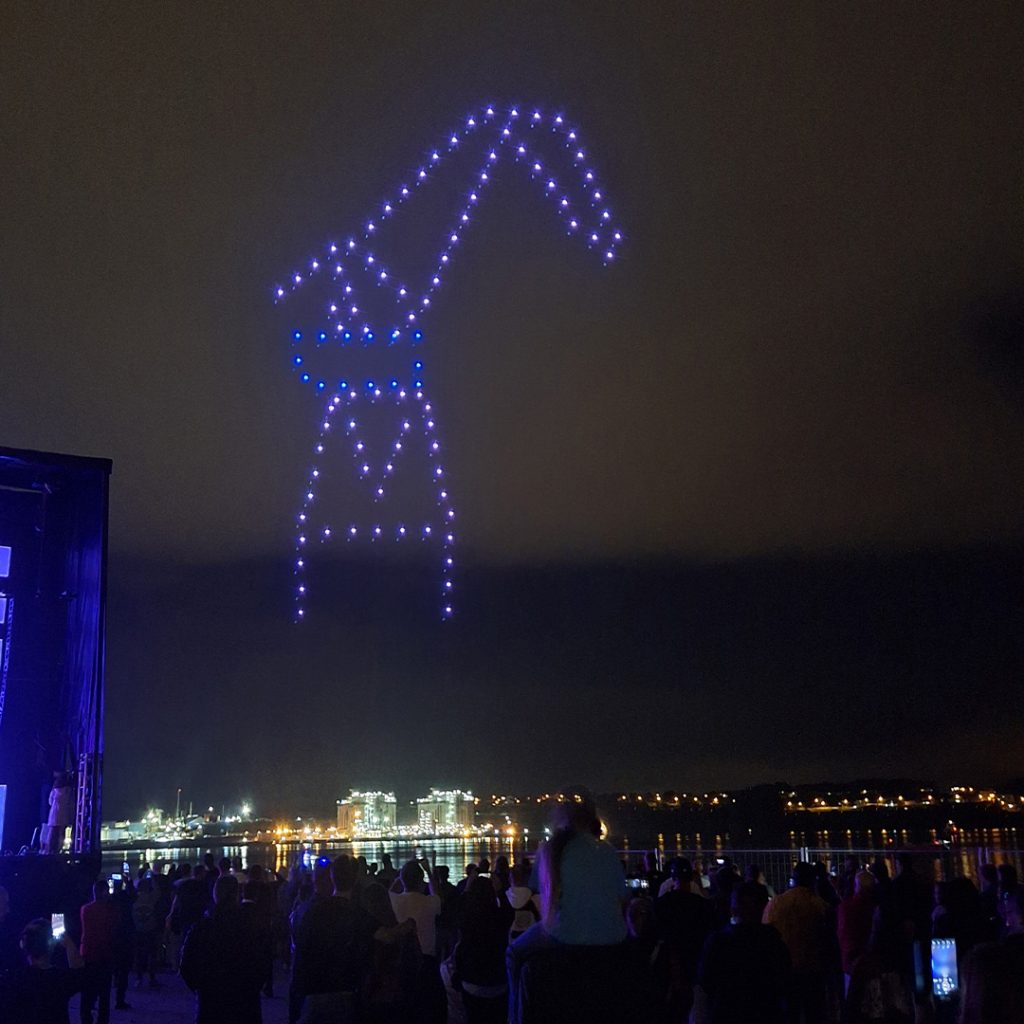 Espectáculo de drones Galicia Ferrol