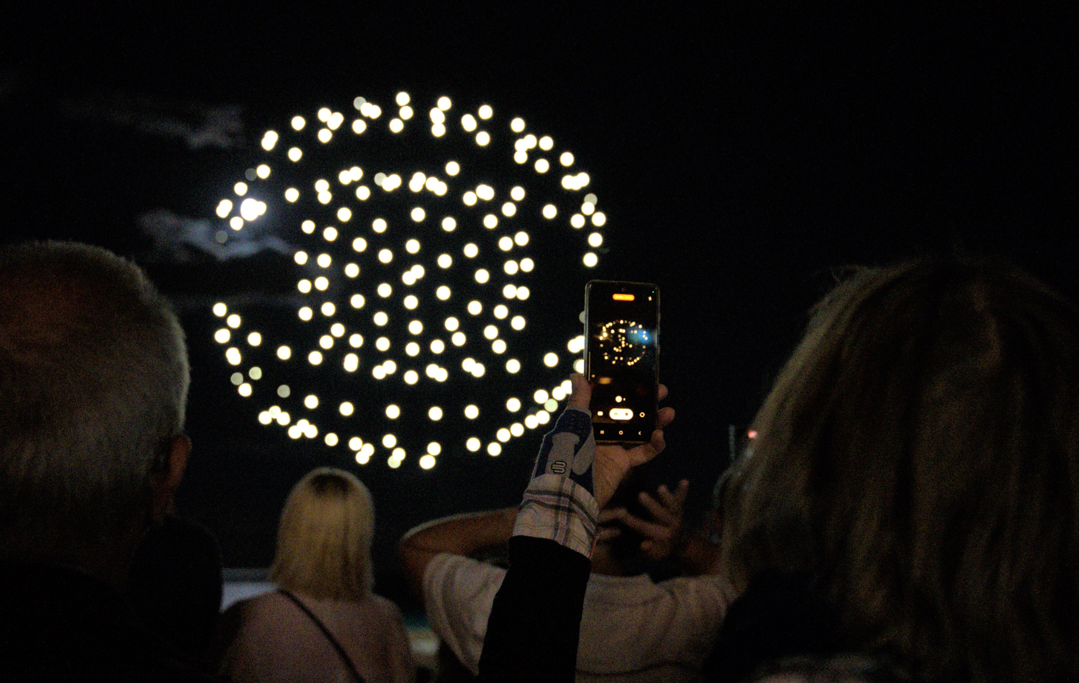 Show de drones em Lloret de Mar