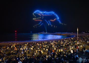 Formes de Barcelona_espectacle de drones_La Mercè