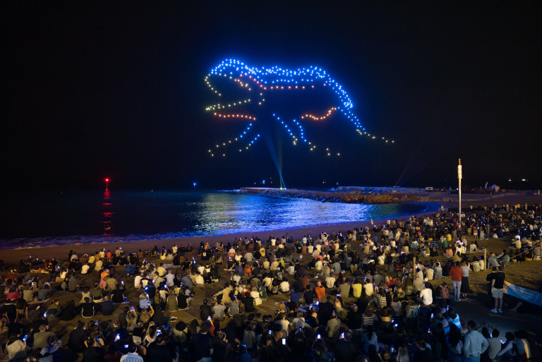 Formes de Barcelona_drone show_La Mercè