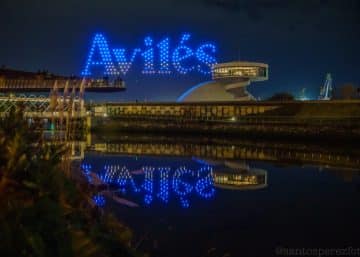 Show de drones em Avilés