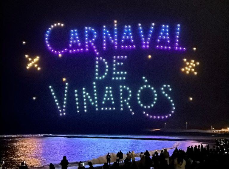 Carnaval de Vinaròs, show de drones Flock Drone Art Studio